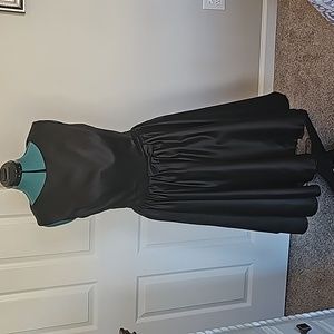 Hebeos black dress full skirt never worn NWOT
